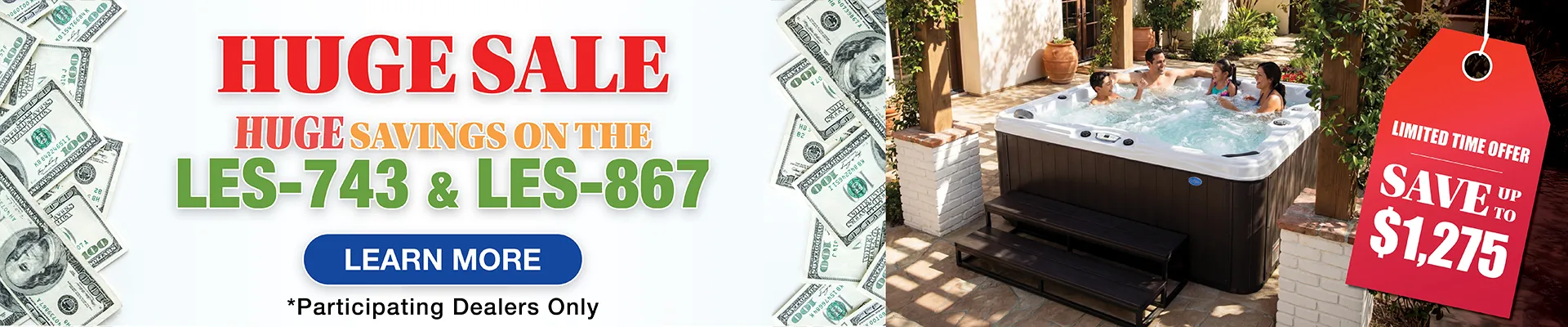 Calspas hot tub being used in a family setting - Berwyn